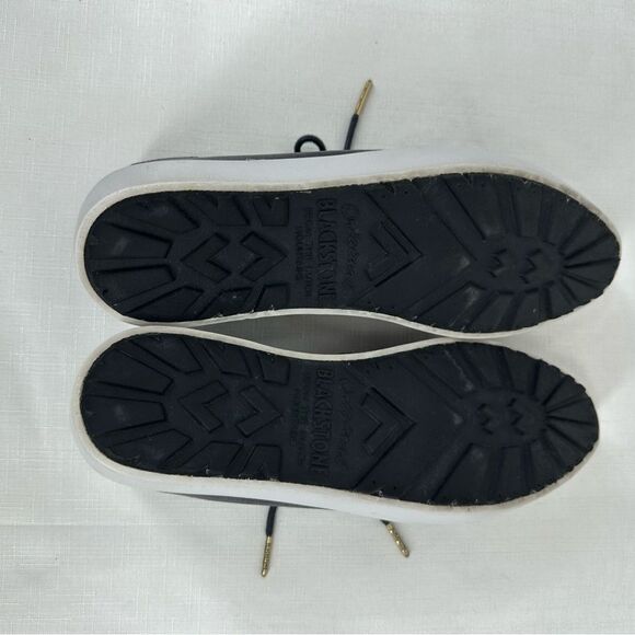 Blackstone size 39 / 9 Periscope Gray Leather Lace Up Sneakers - Picture 12 of 15